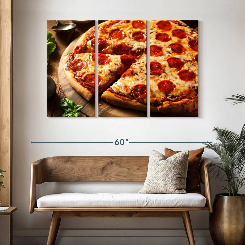 Yarlin Fresh Pepperoni Pizza, 32" H x 50" W