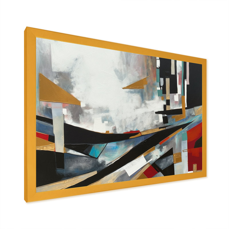 Au-delà de la nature IV - Reproduction d'art abstrait paysage, H 34 po x l 44 po x P 1,5 po