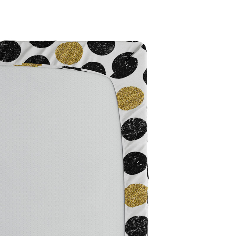 Microfiber Polka Dots Fitted Sheet, Full Fitted Sheet