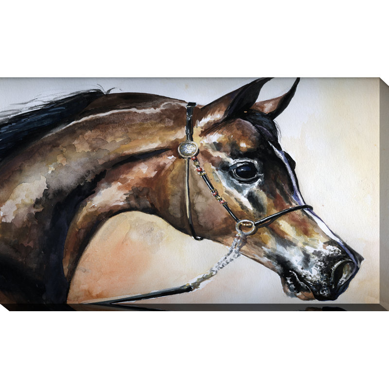 « cheval 2 », reproduction d’art sur toile tendue, H 28 po x l 48 po x P 1,5 po