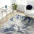 Abani Skelton Collection ATL190B Abstract Splash Grey Blue Area Rug-2028474563