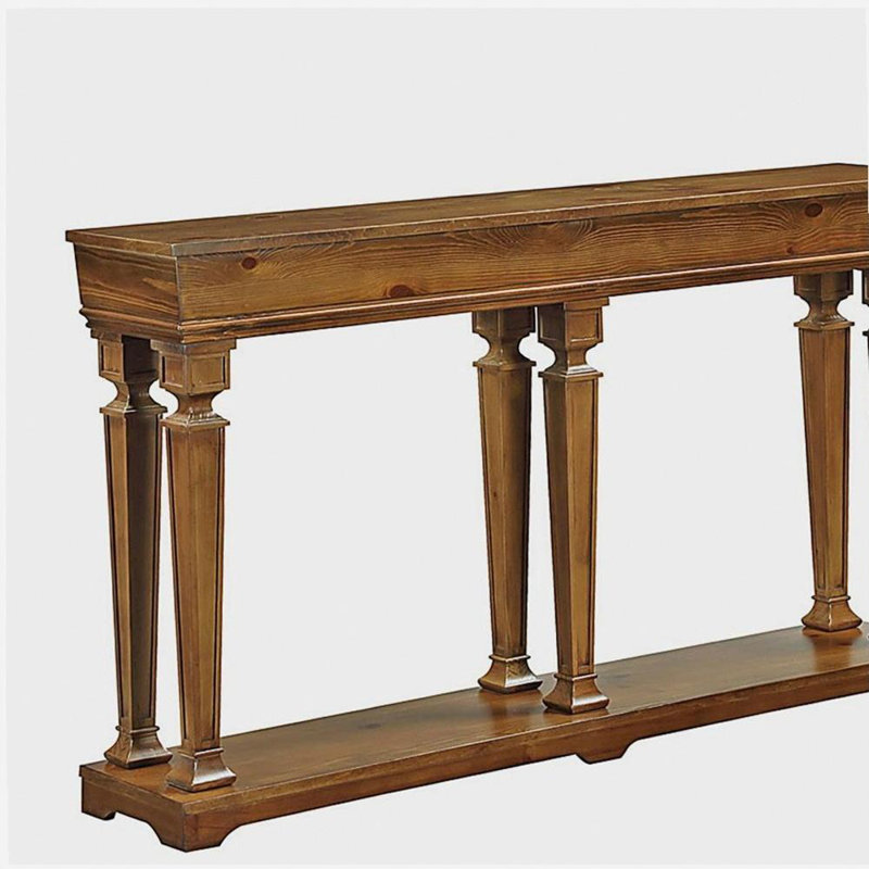 Console Table with Bottom Shelf