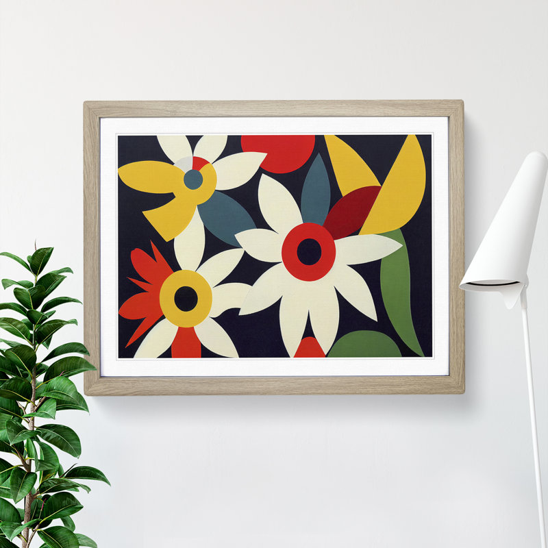 Miraculous Flowers - Framed Print, 25cm H x 34cm W, Oak Framed