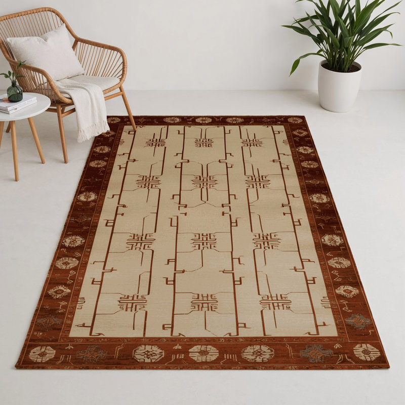 Tapis intérieur et extérieur ArtDeco, Rectangle 5 pi x 7 pi