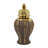 8.5x8.5x16.3" Ceramic Ginger Jar with Lid