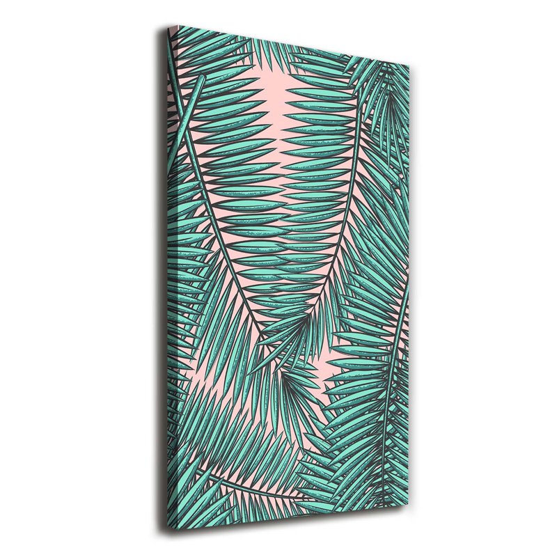 Leaves Of Palm - Wrapped Canvas Print