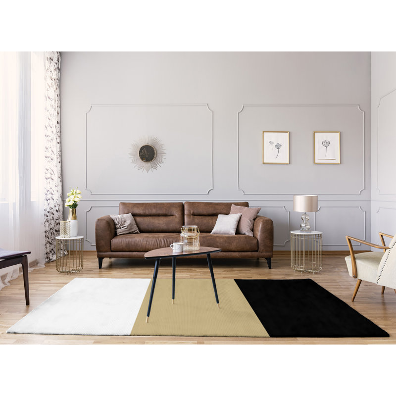 Tapis doré/noir, Rectangle 8 pi x 10 pi