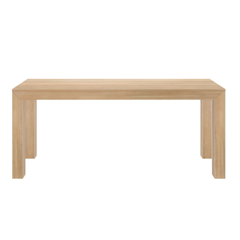 Modern 72" Rectangular Dining Table, Blonde