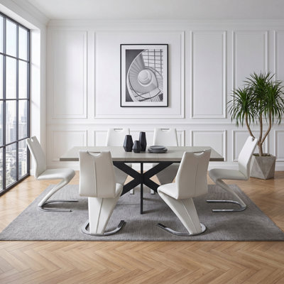 Table de salle à manger extensible avec chaises de salle à manger Robyn