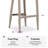 Alexamarie 24" Patio Bar & Counter Stool with Waterproof Upholstered and Powder Metal-949675902