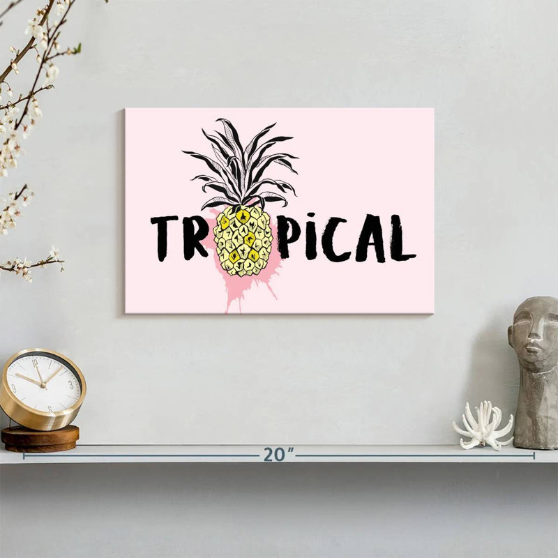 Yarlin Pineapple Typography, 8" H x 12" W