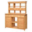 Banc de jardin haut de 65,7 po avec cadre en bois de sapin et structure rustique TopMAX