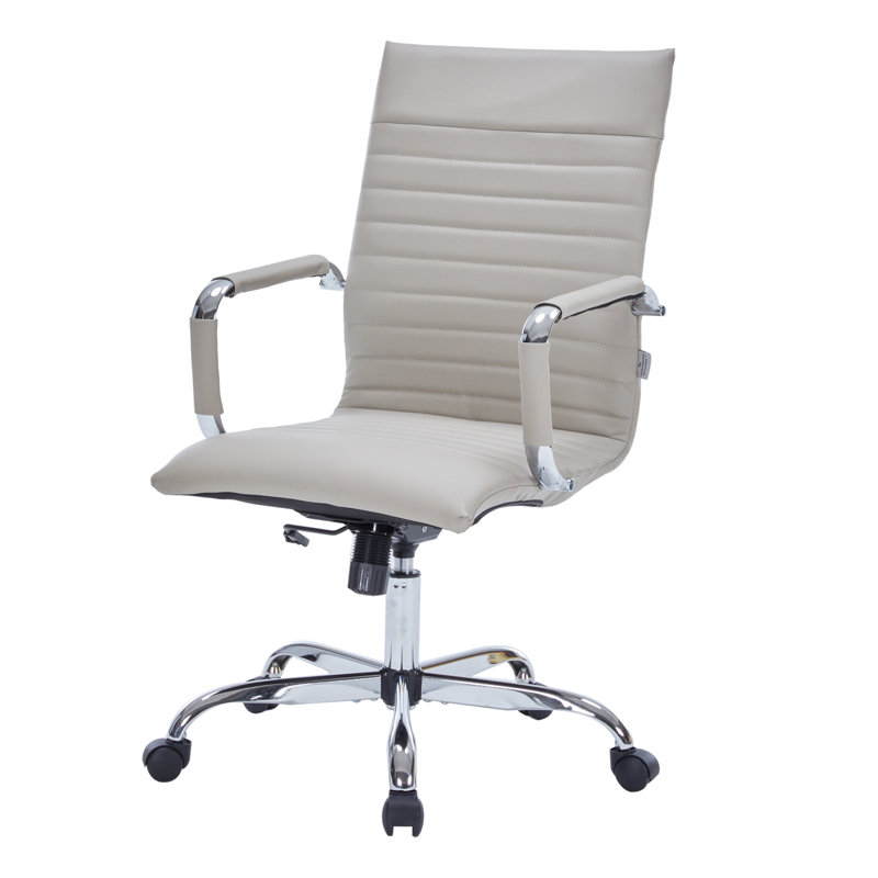 Fauteuil de conférence ergonomique Sorrells, Brun clair