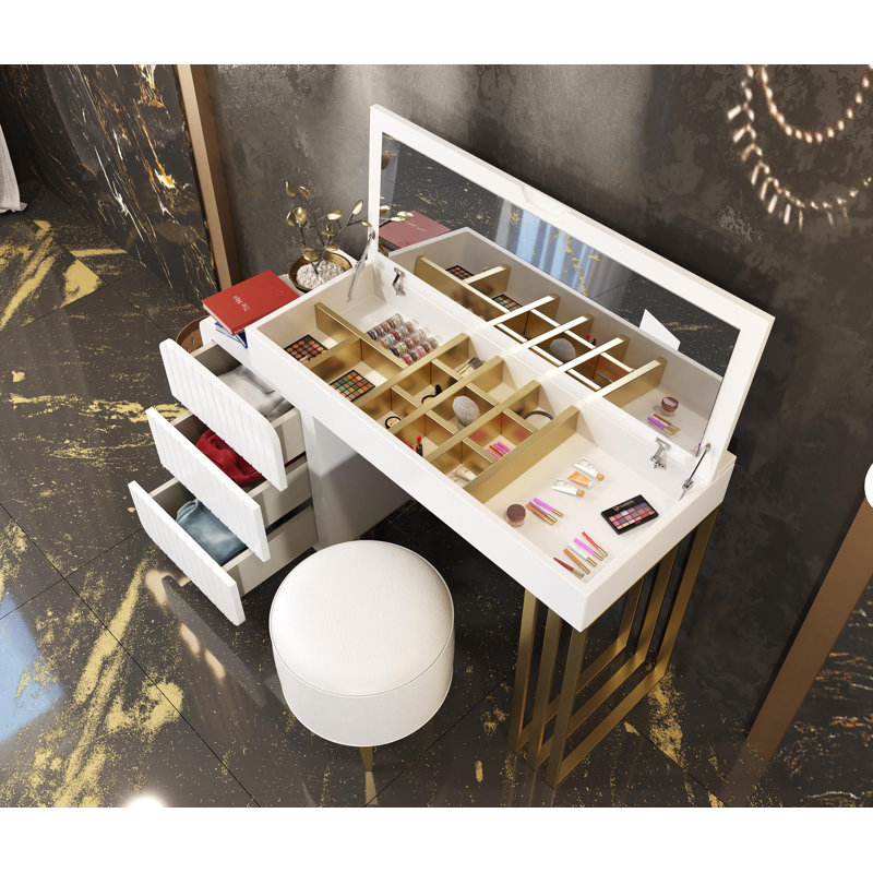 Angelysse Dressing Table with Mirror