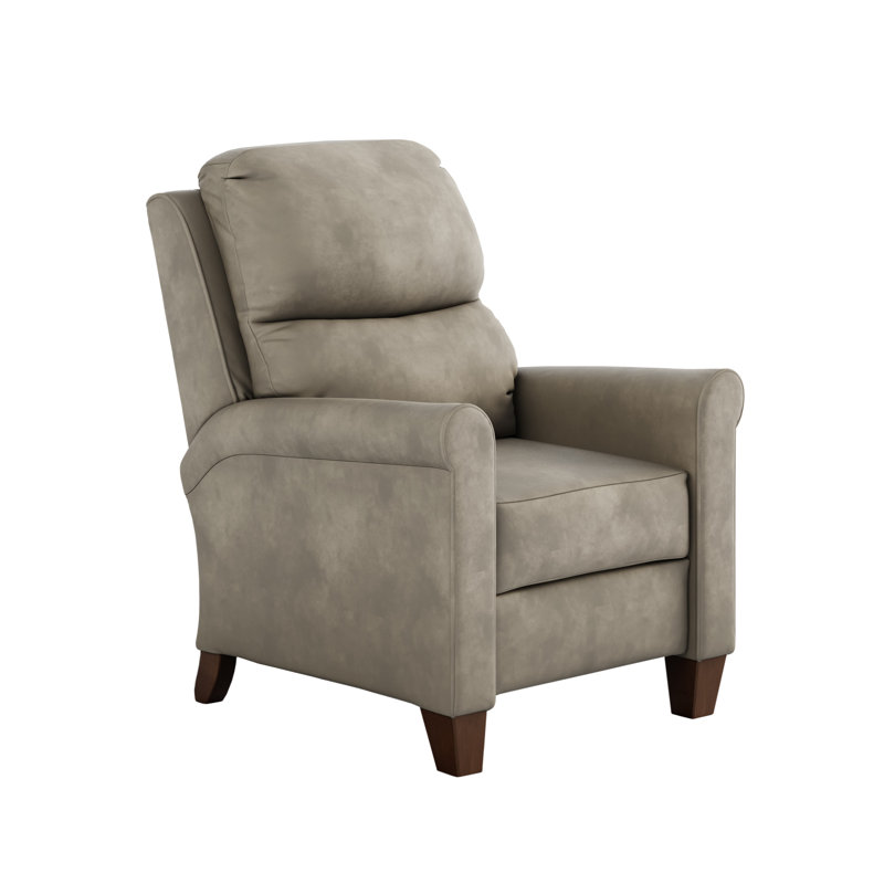 Fauteuil inclinable en cuir Pep, Galet Fresca, Manuel