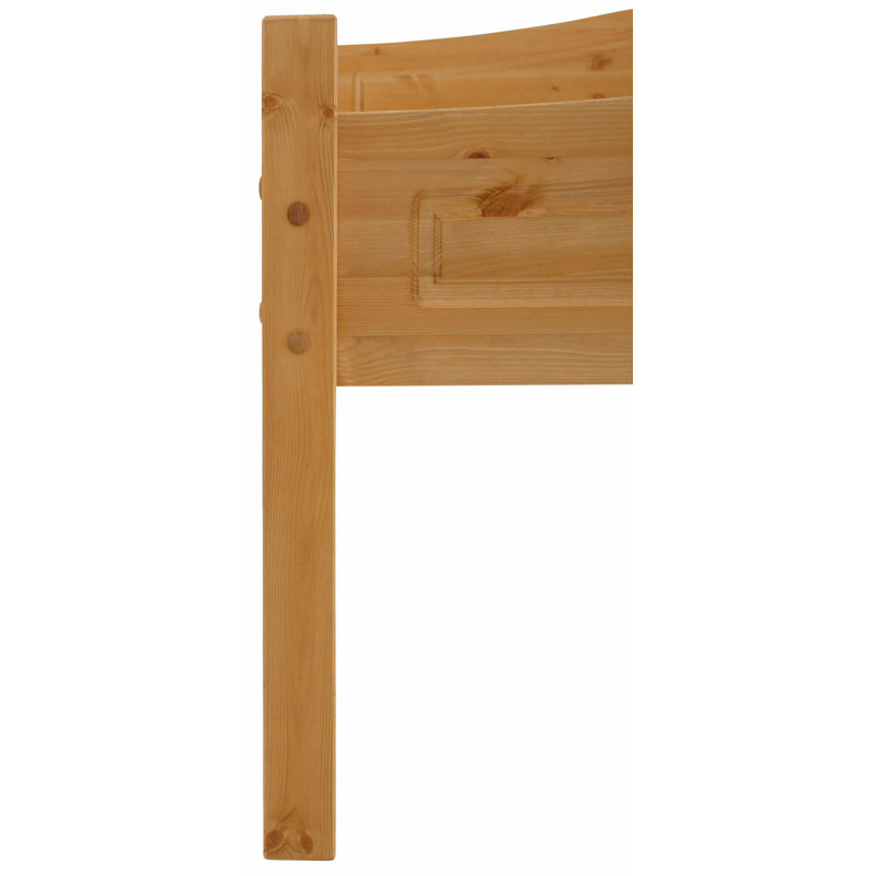 Aliyah Solid Wood Bed, European Single (90 x 200 cm), Stain Wax
