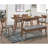 Natural Walnut Rectangular Dining Table