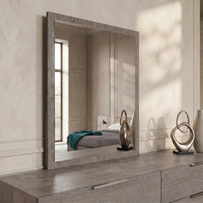 Miroir de commode gris