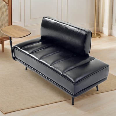 Banc rembourré en similicuir de 54,98 po
