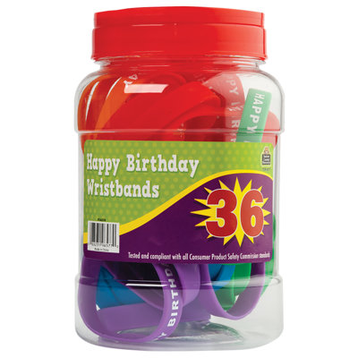 Happy Birthday Wristband