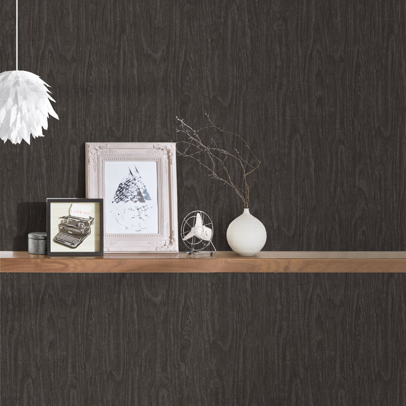 Averie 10.05m x 70cm Matte Wallpaper Roll, Grey/anthracite