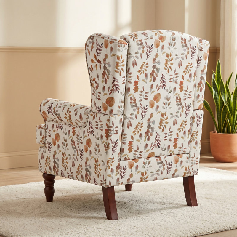 Chaise d'appoint moderne, Jaune/brun