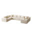 Luxueux canapé modulaire en velours côtelé de style intemporel pour le salon