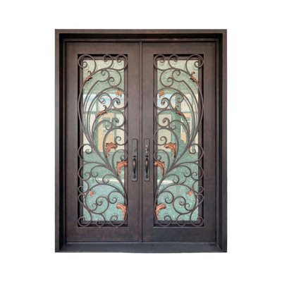 Autumnal Plume Iron Doorway