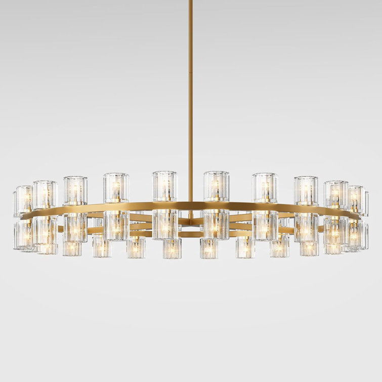 Lorett Modern 48 inch Round Chandelier Light Fixture