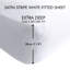 Satin Stripe 300 Thread Count Fitted Sheet-17079276-17857063