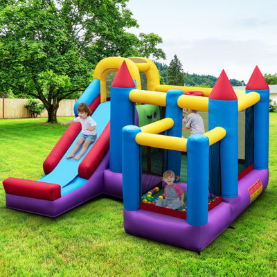 Zone Magic Castle Inflatable Bounce House With Blower