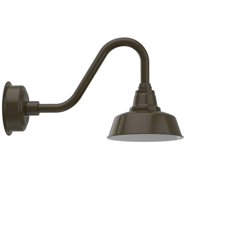 Vandervliet LED Wall Light, Mahogany Bronze, 13.63" H x 10" W x 21.25" D