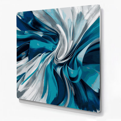 «Lyrical Abstraction 85», art mural en métal gris