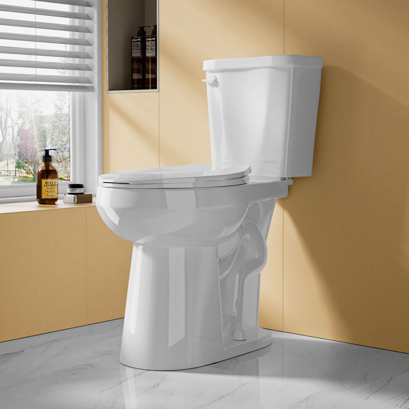 Toilette compacte 21 po deux pièces 21 po, Blanc brillant