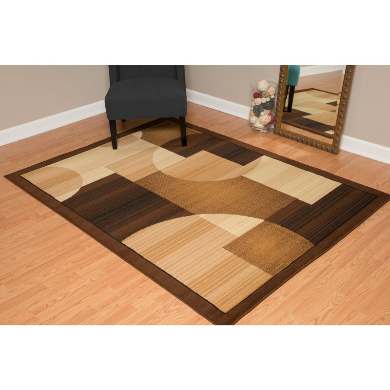 Tapis brun Jerome, Rectangle 5 pi 3 po x 7 pi 2 po