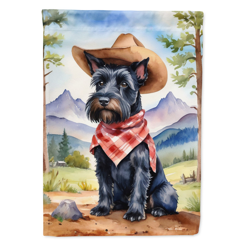Drapeau Cowboy Welcome Garden, Terrier écossais