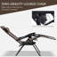 Ensemble de chaise Zero Gravity avec table d'appoint, chaise inclinable pliante avec porte-gobelets et coussins-961682302