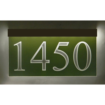 Enseigne d’adresse pour pelouse sur 1 ligne