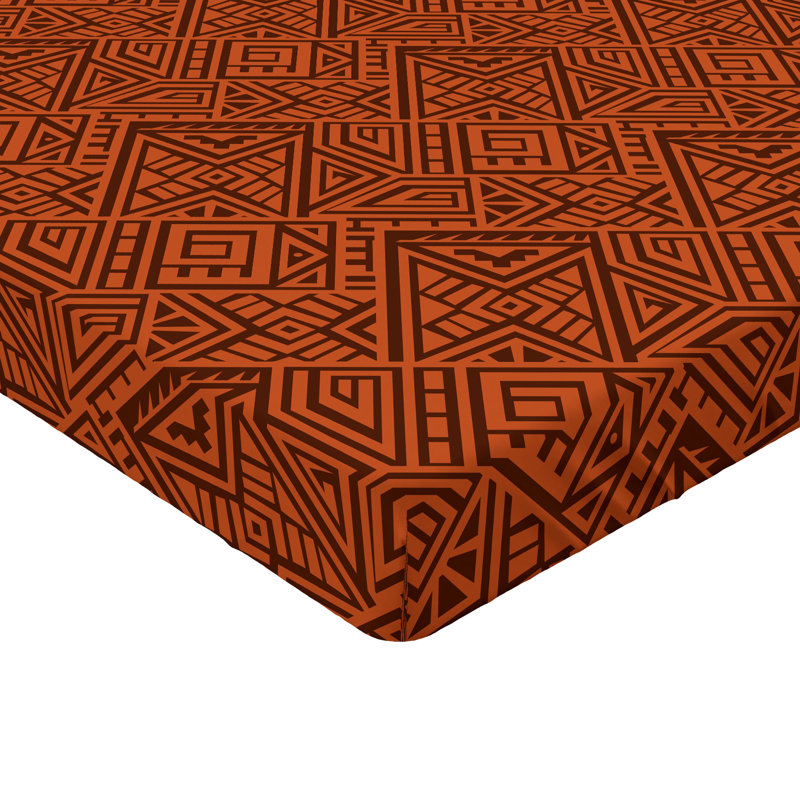 Ensemble de 2 draps-housses Ambesonne, Orange foncé, orange / Sud-ouest, Drap-housse grand