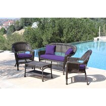 Wycian Patio Chair for Men, Wood Chair Seat Replacement Purple with Ottoman  for Living Room Bedroom Dining Rooms Garden 1PC