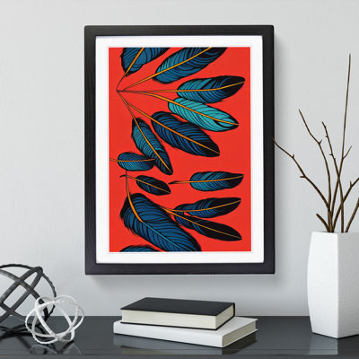 Artful Feathers - Single Picture Frame Print
