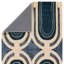 Tapis bleu et crème Collman Partition ICO16-112551955