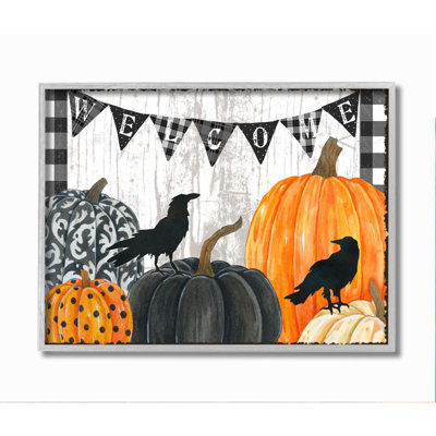 "Welcome Halloween", reproduction d’art sur bois d’Andrea Tachiera-impression
