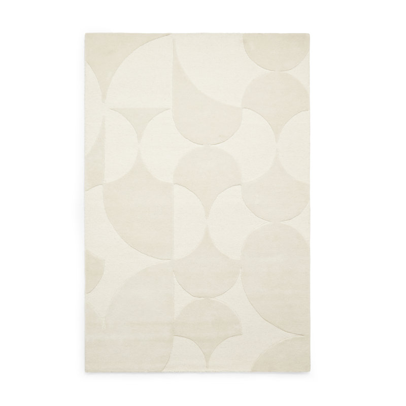 Solid Colour Wool Hand Tufted Area Rug, Rectangle 120 x 170 cm