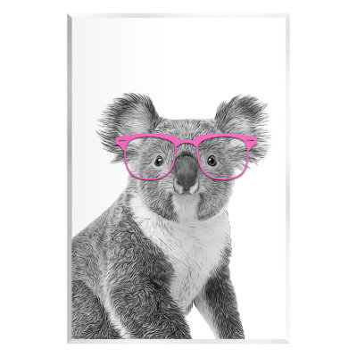 Au-566-Giclee " Funny Koala Wildlife In Glasses " by Annalisa Latella