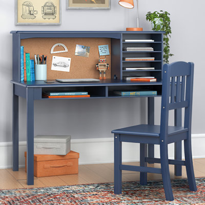 Kids Media Desk Hutch and Chair Set