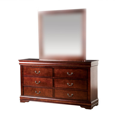 Commode transitionnelle l 58 po, cerise