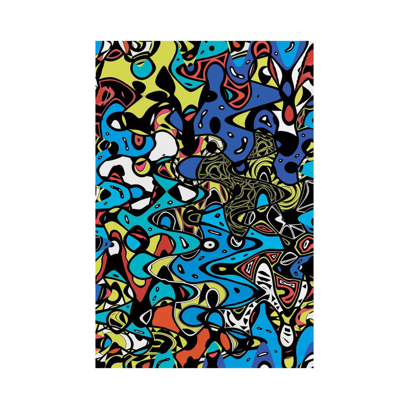 Psychedelic Renaissance by Barruf - Wrapped Canvas Gallery-Wrapped Canvas Giclée, 30.48 cm H x 45.72 cm W