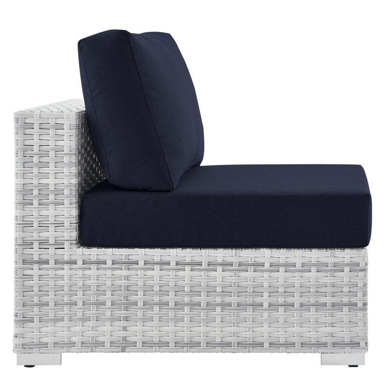 Fauteuil d'extérieur sans accoudoirs Convene, Sunbrella® bleu marine
