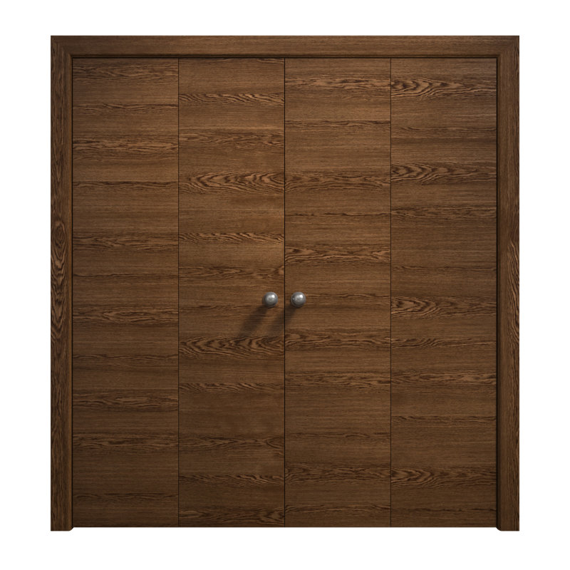 Portes coulissantes doubles pliantes | Ego 5000 | Ensemble de quincaillerie pour moulures robustes | Portes de garde-robe de chambre en bois massif
